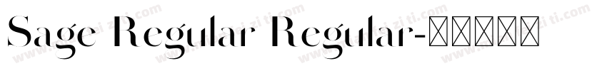 Sage Regular Regular字体转换
